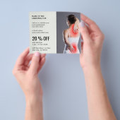 Minimale Chiropractor Flyer | Laat een review acht (Hand)