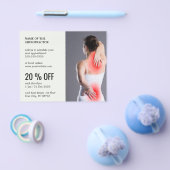 Minimale Chiropractor Flyer | Laat een review acht (Enkel)