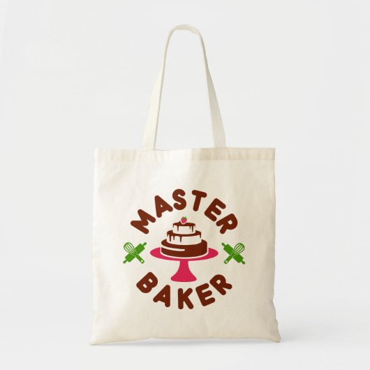 Minimale chocolade-kap voor Master Baker Tote Bag (Voorkant)