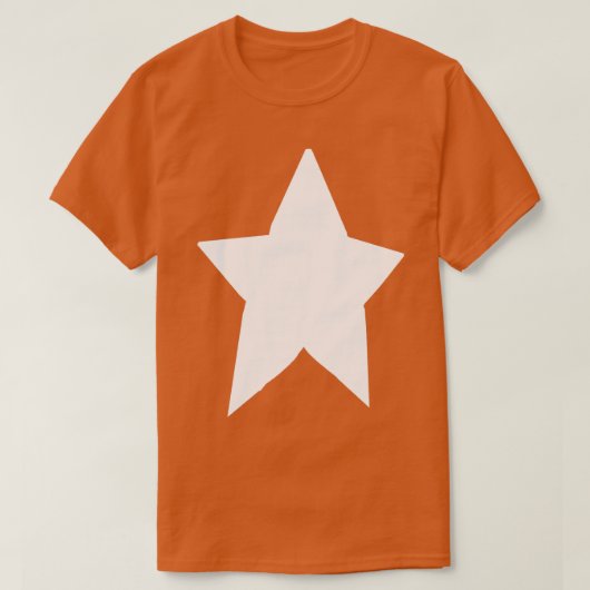 Minimale Chonk White Star T-shirt (Design voorkant)