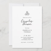 Minimale chower-uitnodiging voor paren kaart (Voorkant)