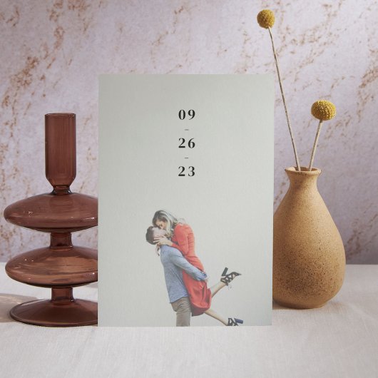 Minimale cijfers bruiloft opslaan Datum Save The Date