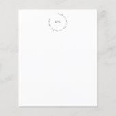 Minimale Circle Monogram Logo Business Stationery (Voorkant)