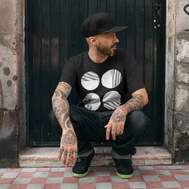 Minimale cirkelstreep t-shirt