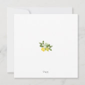 Minimale Citroen Groene Save the Date (Achterkant)
