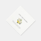 Minimale Citrus Blooms flat Hartelijk dank Servet (Hoek)