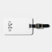 Minimale Classic Monogram aangepast Bagagelabel (Voorkant horizontaal)