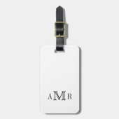 Minimale Classic Monogram aangepast Bagagelabel (Voorkant verticaal)