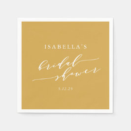 Minimale Classic Yellow Vrijgezellenfeest - Aangep Servet