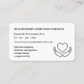 Minimale CNA-thuiszorgverlener Visitekaartje (Voorkant)