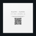 Minimale code van het Manuscript QR sparen de Magn<br><div class="desc">Minder gedoe, geen ontbrekende post wanneer u uw gasten online met een QR code uitnodigt die hen rechtstreeks naar uw trouwwebsite voor extra details verzendt. Het ontwerp biedt een minimalistisch, eenvoudig zwart-wit creatief ontwerp met een moderne, elegante kalligrafie Save Our Date-script. Volg in het bovenstaande voorbeeld eenvoudig instructies voor het...</div>