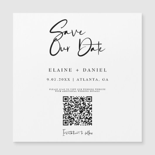 Minimale code van het Manuscript QR sparen de Magn (Voorkant)