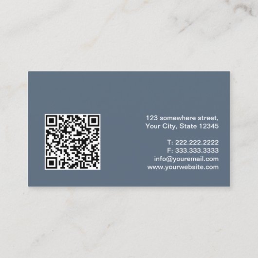 Minimale Code voor procureur-generaal van de advoc Visitekaartje (Achterkant)