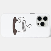 Minimale Coffee Phone Hoesje (Achterkant (horizontaal))