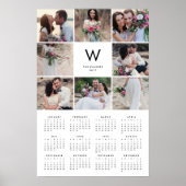 Minimale Collage 16x24 2017 Jaarlijkse Fotokalende Poster (Voorkant)