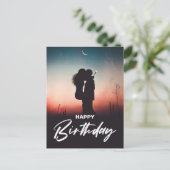 Minimale conservatieve Happy Birthday Greeting Wis Briefkaart (Staand voorkant)