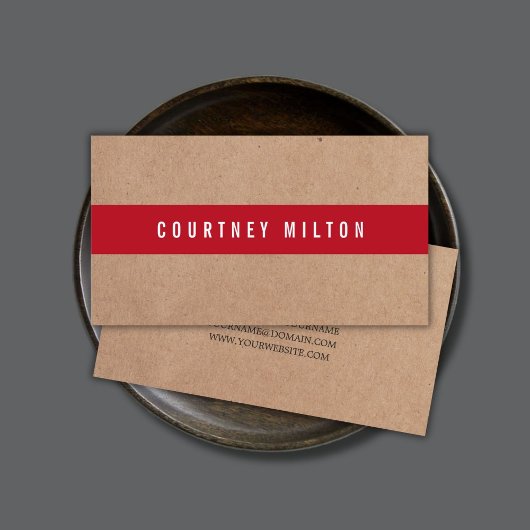 Minimale consultant voor de troepenband met diep g visitekaartje