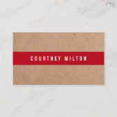 Minimale consultant voor de troepenband met diep g visitekaartje (Voorkant)