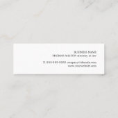 Minimale consultant voor Elegant Clean Attorney Mini Visitekaartje (Achterkant)