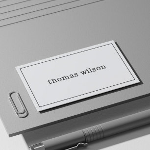 Minimale consultant voor Elegant Grey Black Visitekaartje