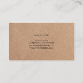 Minimale consultant voor Kraft OliveGreen Stripe Visitekaartje (Achterkant)