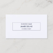 Minimale consultant voor schoon blauw Lijst Visitekaartje (Voorkant)