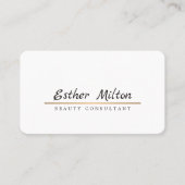 Minimale consultant voor whitepaper koper-line visitekaartje (Voorkant)