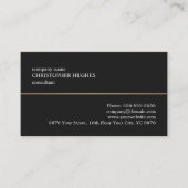 Minimale consultant voor zwarte kopieerprinters visitekaartje (Voorkant)