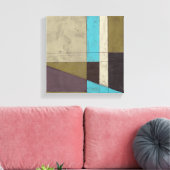 Minimale contemporay-schildering met diepe kleur canvas afdruk (Insitu (Woonkamer))