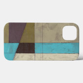 Minimale contemporay-schildering met diepe kleur Case-Mate iPhone case (Achterkant (horizontaal))
