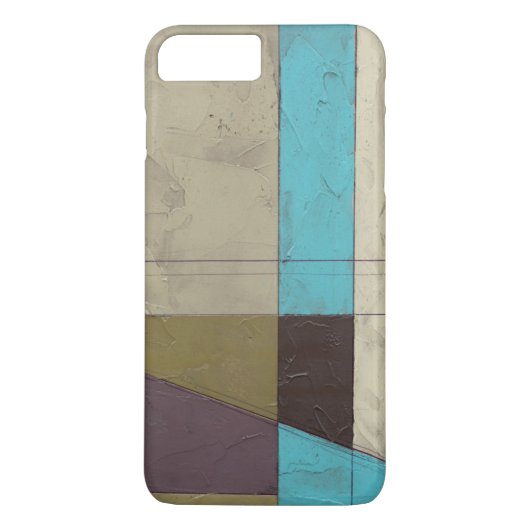 Minimale contemporay-schildering met diepe kleur Case-Mate iPhone case (Achterkant)