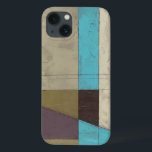 Minimale contemporay-schildering met diepe kleur iPhone 13 hoesje<br><div class="desc">Wat krijg je als je een minimalistische duif mengt met diepe,  rijke kleur? Je krijgt dit wonderlijk hedendaagse Jennifer Goldberger schilderij. Plum,  lichtblauw en grijs mengen samen om dit stuk tot leven te brengen. Koop vandaag nog je kopie!</div>