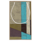 Minimale contemporay-schildering met diepe kleur klein cadeauzakje (Achterkant)