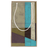 Minimale contemporay-schildering met diepe kleur klein cadeauzakje (Voorkant)