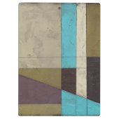 Minimale contemporay-schildering met diepe kleur klembord (Achterkant)