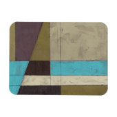 Minimale contemporay-schildering met diepe kleur magneet (Horizontaal)