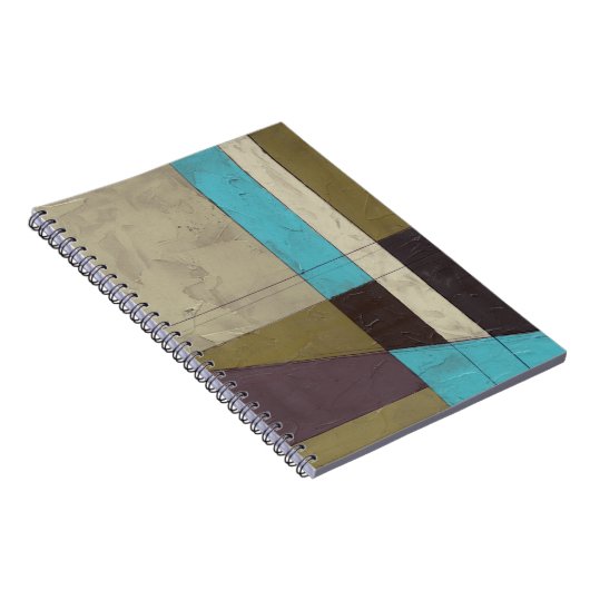 Minimale contemporay-schildering met diepe kleur notitieboek (Rechterzijde)