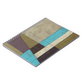 Minimale contemporay-schildering met diepe kleur notitieboek (Linkerzijde)