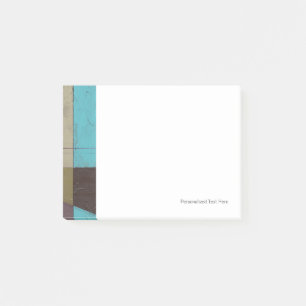 Minimale contemporay-schildering met diepe kleur post-it® notes