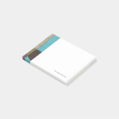 Minimale contemporay-schildering met diepe kleur post-it® notes (Schuin)