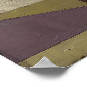 Minimale contemporay-schildering met diepe kleur poster (Hoek)