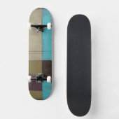 Minimale contemporay-schildering met diepe kleur skateboard (Voorkant)