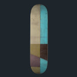 Minimale contemporay-schildering met diepe kleur skateboard<br><div class="desc">Wat krijg je als je een minimalistische duif mengt met diepe,  rijke kleur? Je krijgt dit wonderlijk hedendaagse Jennifer Goldberger schilderij. Plum,  lichtblauw en grijs mengen samen om dit stuk tot leven te brengen. Koop vandaag nog je kopie!</div>