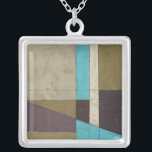 Minimale contemporay-schildering met diepe kleur zilver vergulden ketting<br><div class="desc">Wat krijg je als je een minimalistische duif mengt met diepe,  rijke kleur? Je krijgt dit wonderlijk hedendaagse Jennifer Goldberger schilderij. Plum,  lichtblauw en grijs mengen samen om dit stuk tot leven te brengen. Koop vandaag nog je kopie!</div>