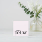 Minimale Cool Roze Krachtige Schoonheid Aanbevelingskaartje (Staand voorkant)