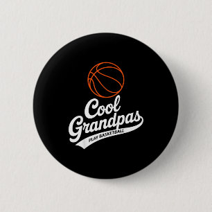 Minimale Coole Opa's Spelen Basketbal Opa Ronde Button 5,7 Cm
