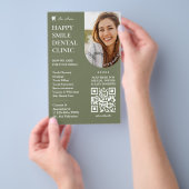 Minimale cosmetische tandarts Tandheelkundige sali Flyer (Hand)