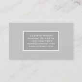 minimale Cosmetoloog borstel stylist make-up kunst Visitekaartje (Achterkant)