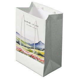 Minimale Country Spring Floral Landschap Trouwen i Medium Cadeauzakje