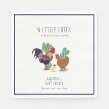 Minimale Cowboy Cactus Haan Kip Baby Shower